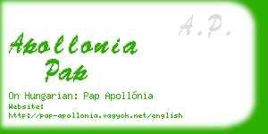 apollonia pap business card