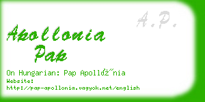apollonia pap business card